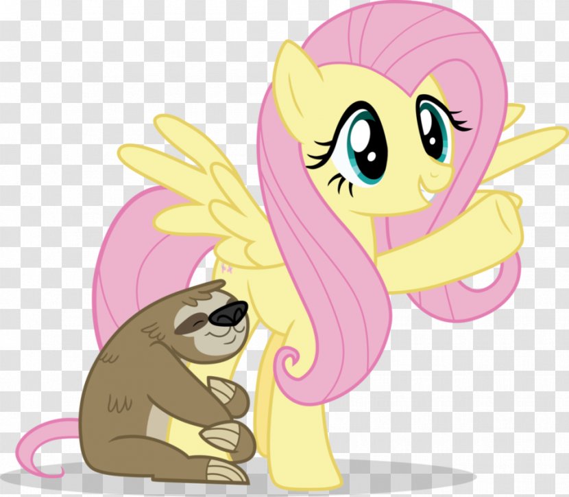 Pony Fluttershy Sloth Pinkie Pie Horse - Flower Transparent PNG