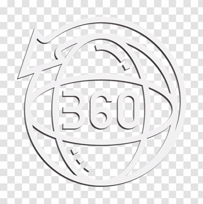 360 Icon Virtual Reality Icon Transparent PNG