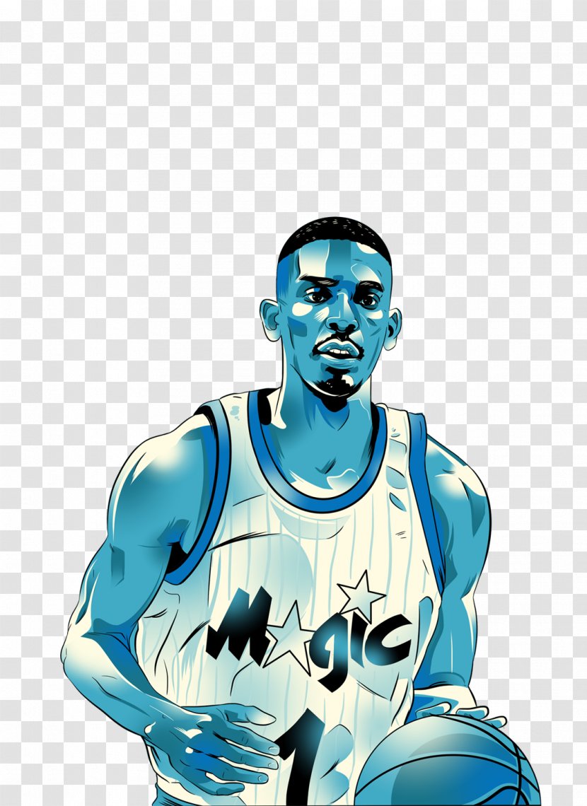 Penny Hardaway Orlando Magic Blue Chips Basketball NBA - Shaquille O Neal Transparent PNG