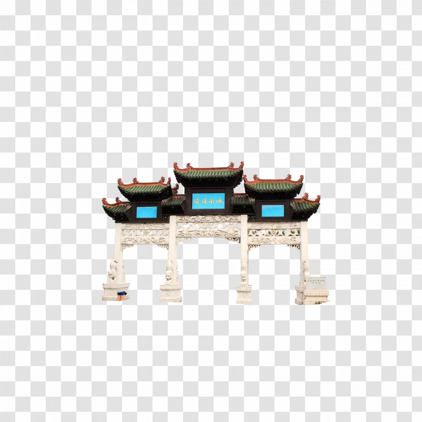 Paifang Architecture - White Church Transparent PNG