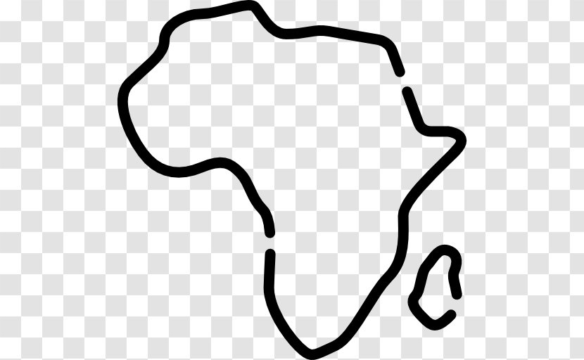 Africa Clip Art - Black And White Transparent PNG