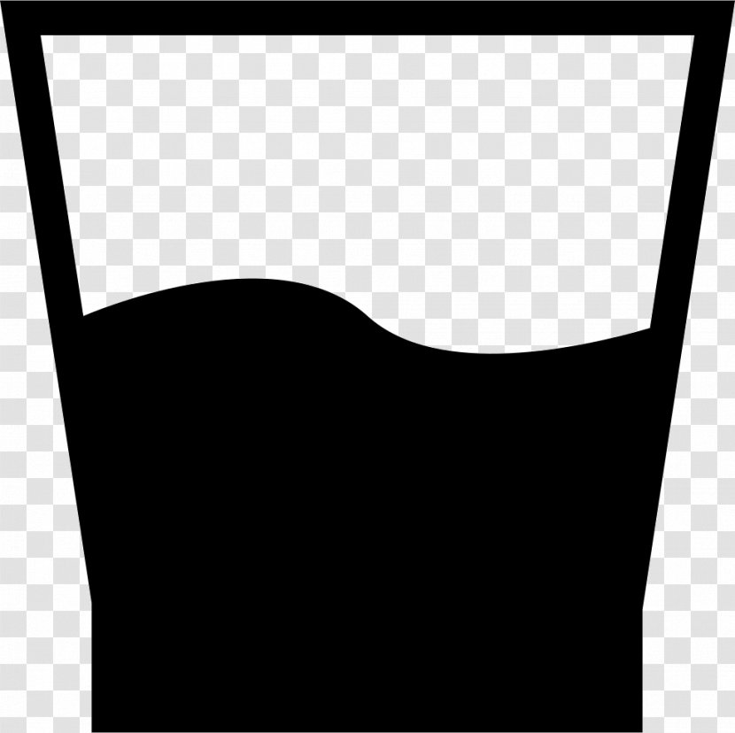 Is The Glass Half Empty Or Full? - Monochrome Transparent PNG