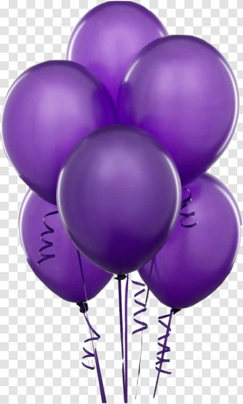 Latex Balloons Purple Color Party - Red - Balloon Transparent PNG