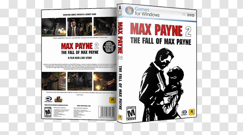 Max Payne 2: The Fall Of 3 PlayStation 2 Mona Sax - Thirdperson Shooter Transparent PNG