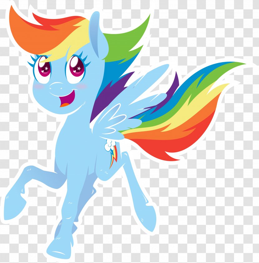 Horse Pony Rainbow Dash Rarity - Mane - Horseshoe Transparent PNG