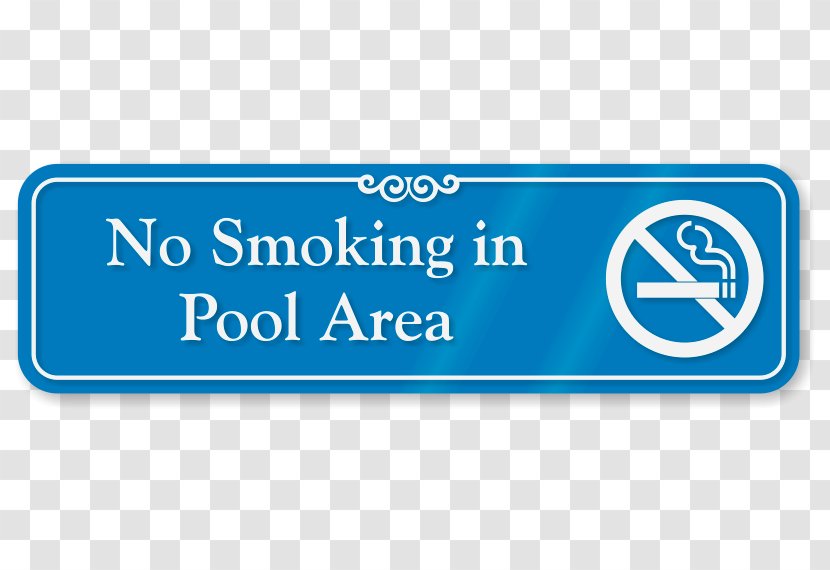 Smoking Sign Trespass Decal Solicitation - Blue - E Moke Transparent PNG