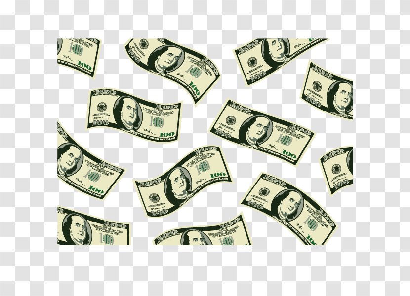 Cash Banknote Money United States Dollar - Fiftydollar Bill - Vector Free Pictures Falling Transparent PNG