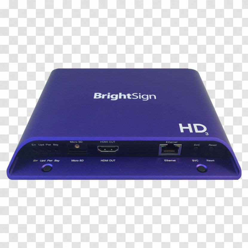 BrightSign HD223 1080p Media Player High-definition Video Professional Audiovisual Industry - Highdefinition - Digital Transparent PNG