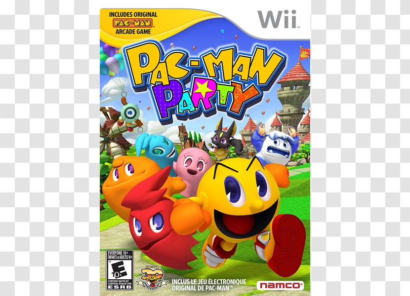 Pac-Man Party Wii Video Game Nintendo 3DS - Minigame Transparent PNG
