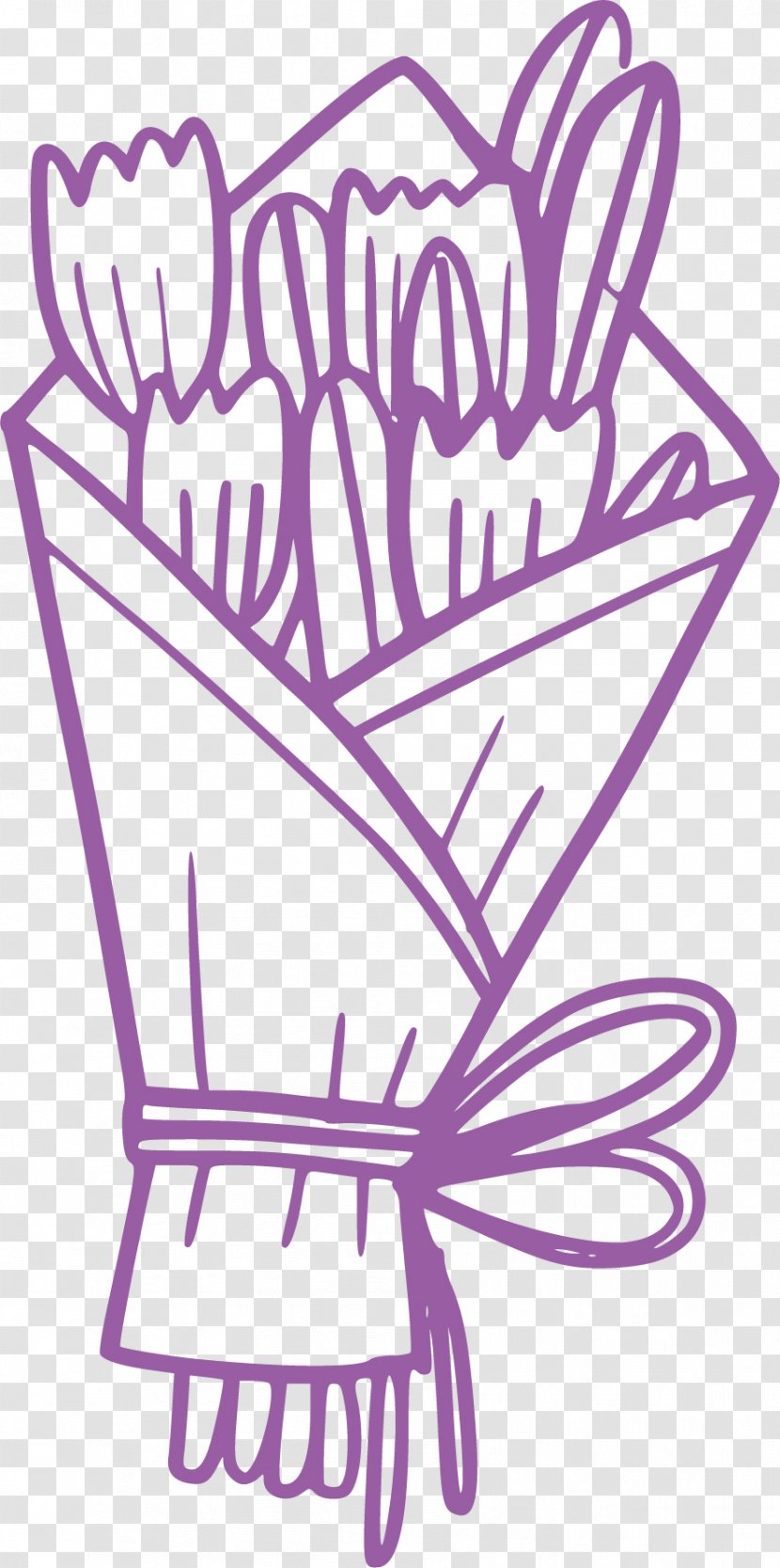 Wedding Nosegay Flower Image Design - Scenic - Purple Transparent PNG