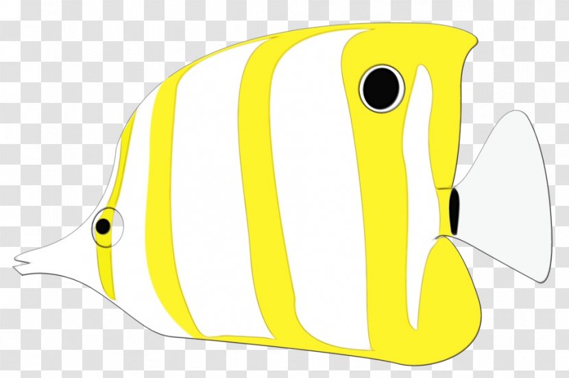 Yellow Butterflyfish Pomacanthidae Fish Holacanthus - Watercolor Transparent PNG