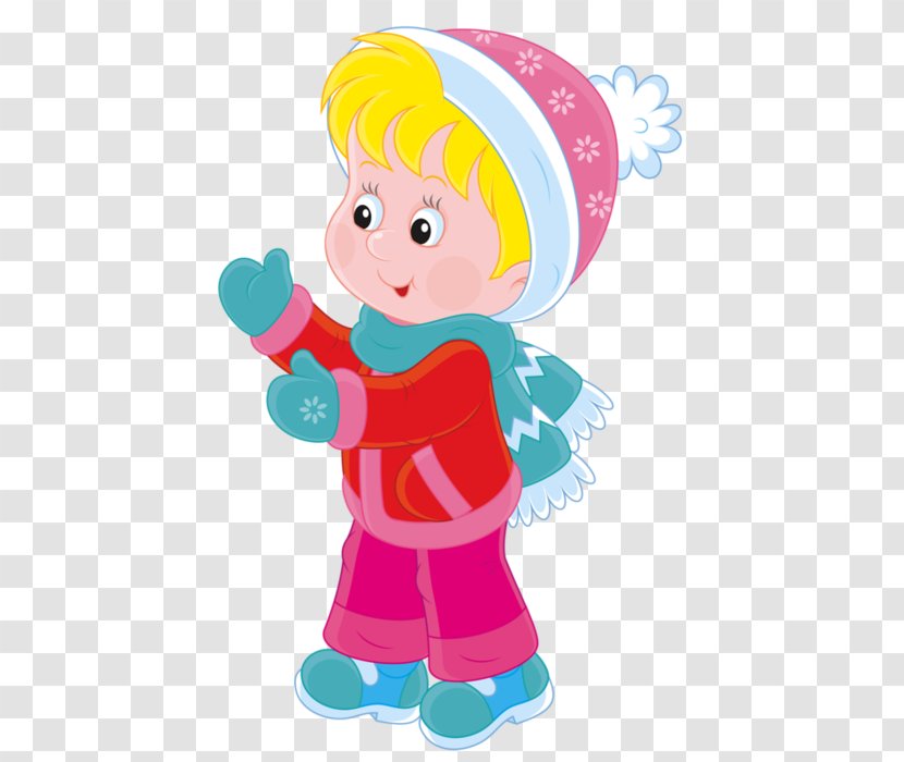 Drawing Child Winter Clip Art - Silhouette Transparent PNG