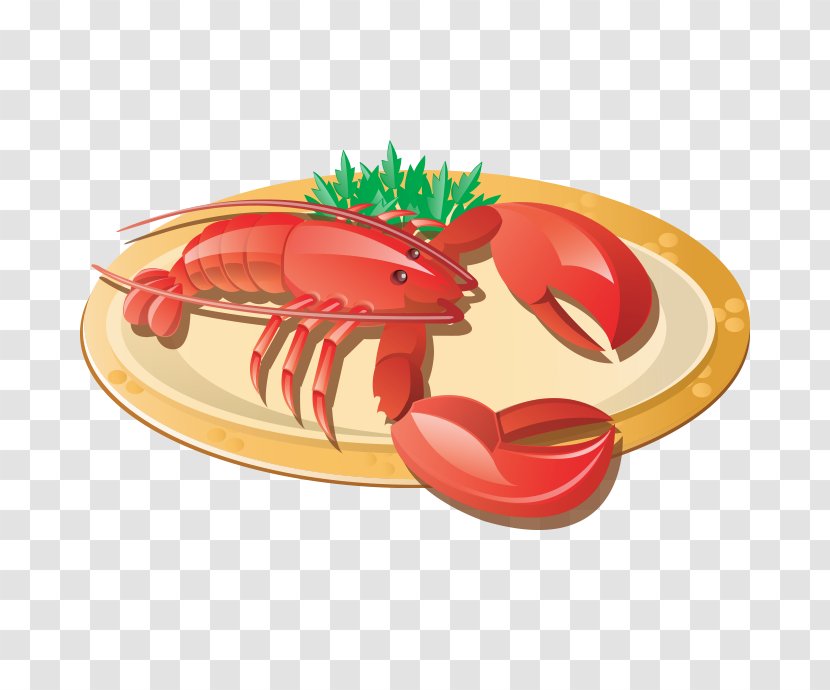 Lobster Crab Caridea - Seafood - Food Vector Transparent PNG