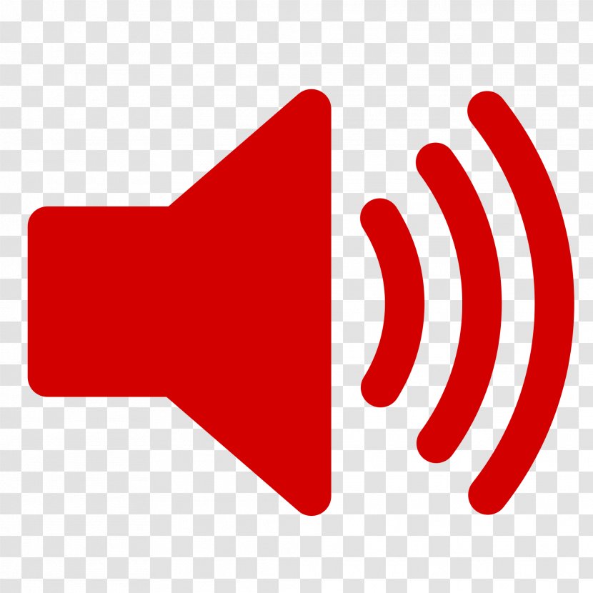 Loudspeaker Sound - Horn - Red Transparent PNG