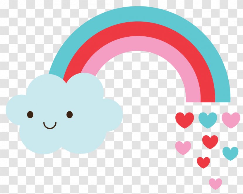 Love Rainbow Cloud Party - Tree - Unicornio Transparent PNG