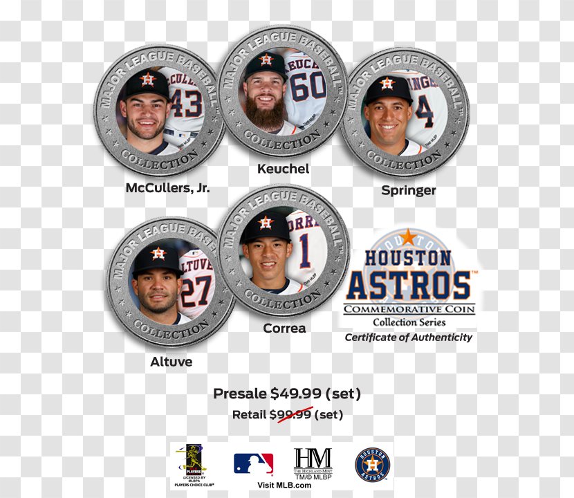 Houston Astros 2017 World Series MLB Baseball Transparent PNG