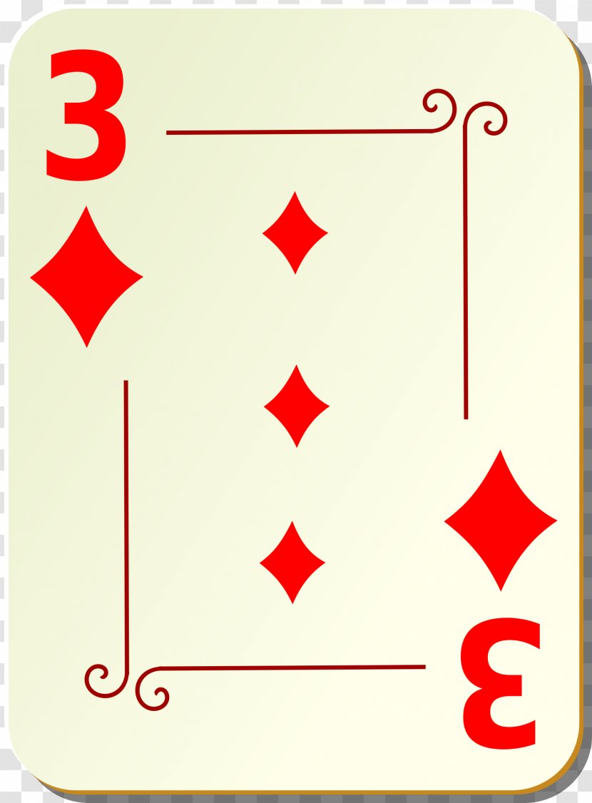Clip Art Playing Card Image - Rectangle - Diamond Transparent PNG