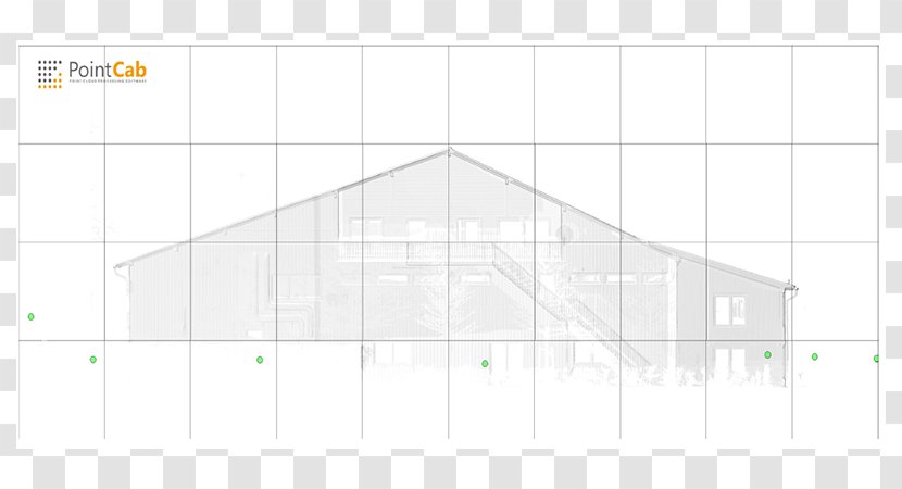 Architecture House Roof Daylighting - Symmetry - Laser Scanning Transparent PNG