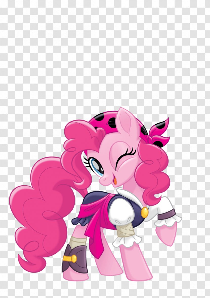 Pinkie Pie Applejack Rainbow Dash Rarity Pony - Fictional Character - Pirate Vector Transparent PNG