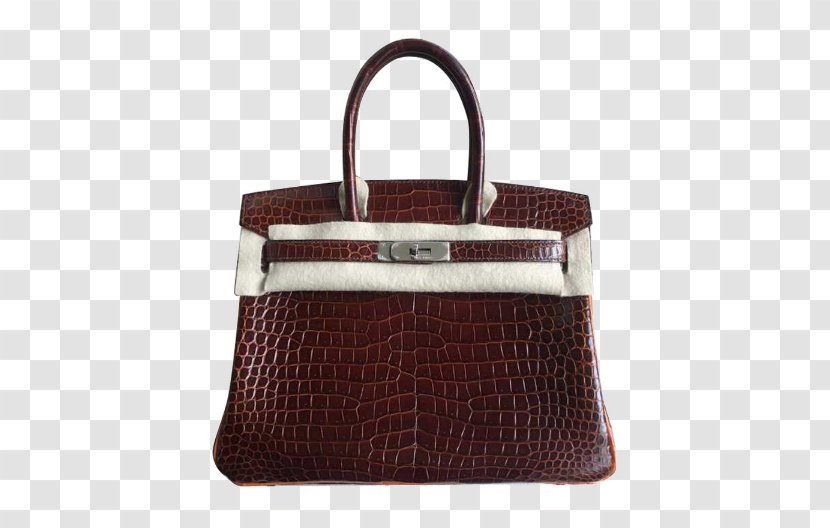 Tote Bag Birkin Hermxe8s Handbag Prada - Strap - Hermes Platinum Package 30 Honey Brown Silver Buckle Crocodile Skin Transparent PNG