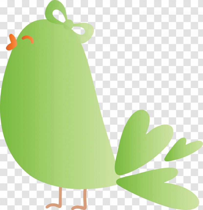 Green Chicken Rooster Grass Tree Transparent PNG