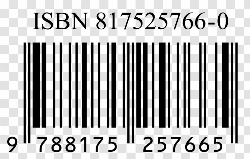 International Standard Book Number Barcode Publishing Numerical Digit Library Transparent PNG