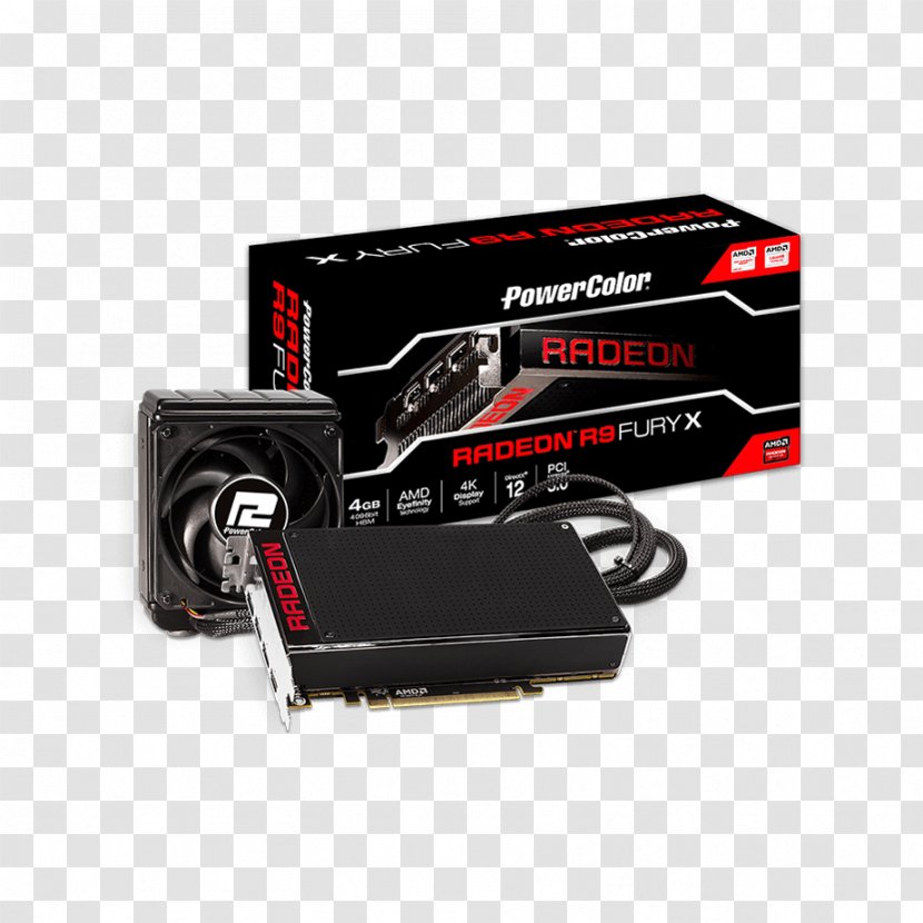 Graphics Cards & Video Adapters AMD Radeon R9 Fury X GDDR5 SDRAM High Bandwidth Memory - Gigabyte - Hairstyle Products Transparent PNG
