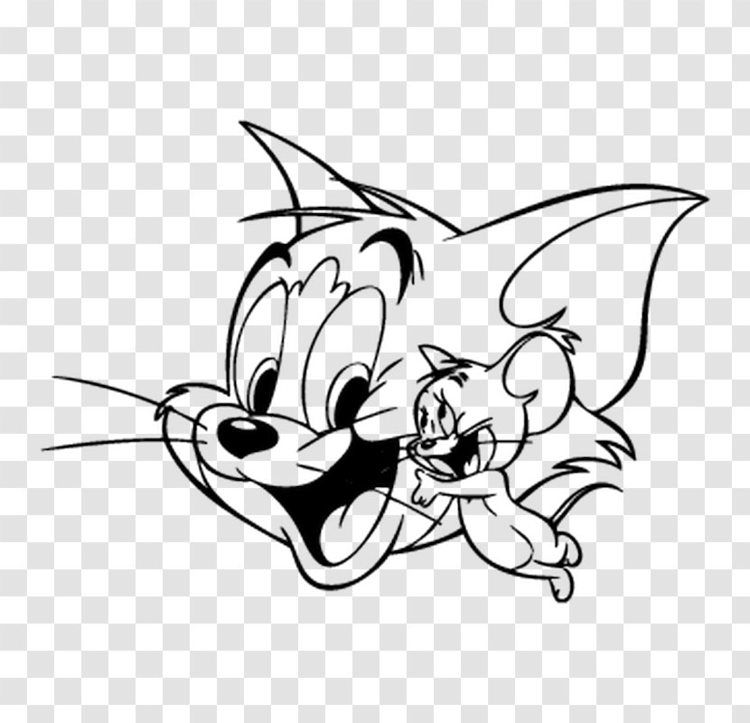 Tom Cat Coloring Book Drawing And Jerry Pencil - Flower Transparent PNG