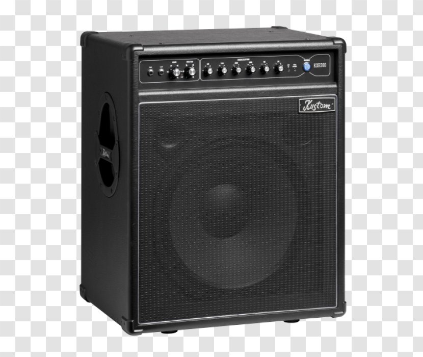 Guitar Amplifier Subwoofer Kustom Amplification Bass - Cartoon Transparent PNG