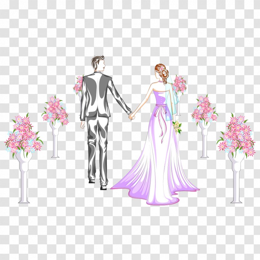 Wedding Reception Illustration - Cartoon Transparent PNG