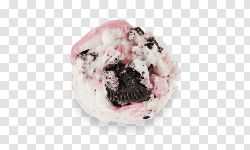 Ice Cream White Chocolate Nabisco Oreo Raspberry Fudge Cremes Covered Cookies - Dessert Transparent PNG
