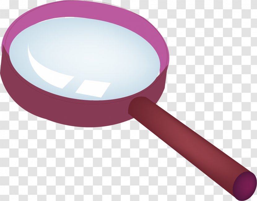 Magnifying Glass Mirror - Lens - Vector Material Transparent PNG