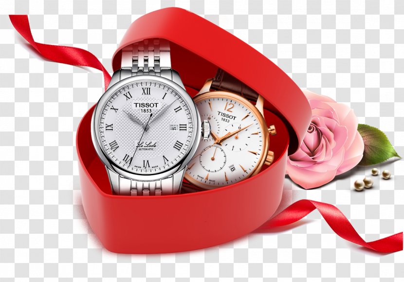 Banner Poster Advertising - International Women S Day - Red Love Gift Box Watch Decoration Pattern Transparent PNG
