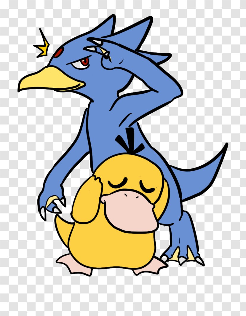 Pokémon Red And Blue GO Golduck Psyduck - Gulpin - Pokemon Go Transparent PNG
