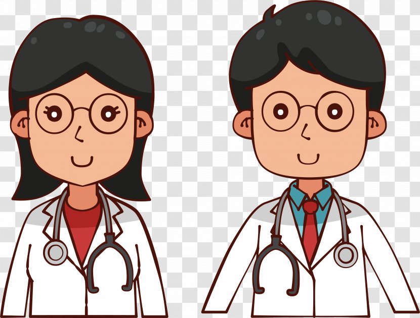 Physician Clip Art - Silhouette - Cartoon Doctor Figure Transparent PNG