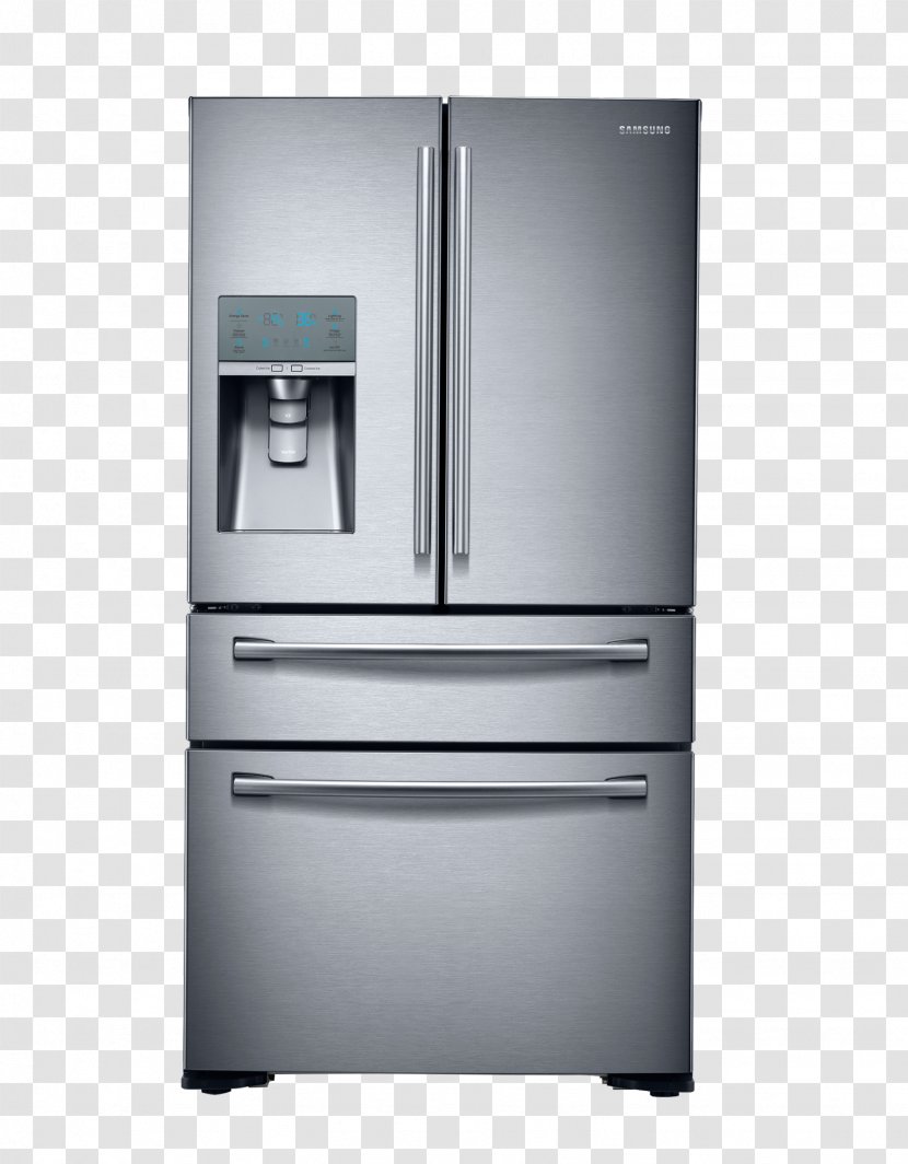 Refrigerator Stainless Steel Samsung Home Appliance Countertop - Kitchen - Fridge Transparent PNG