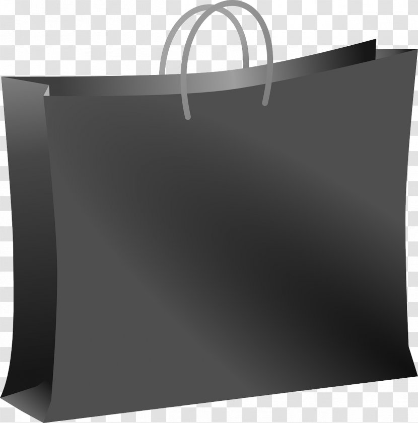 Shopping Bags & Trolleys Clip Art - Black Transparent PNG