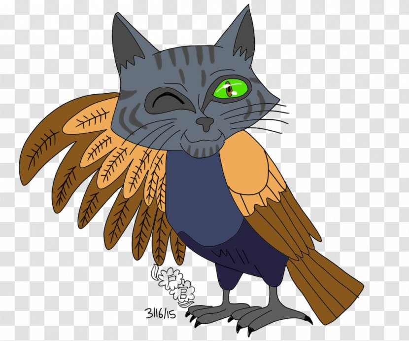 Whiskers Kitten Owl Cartoon - Beak Transparent PNG