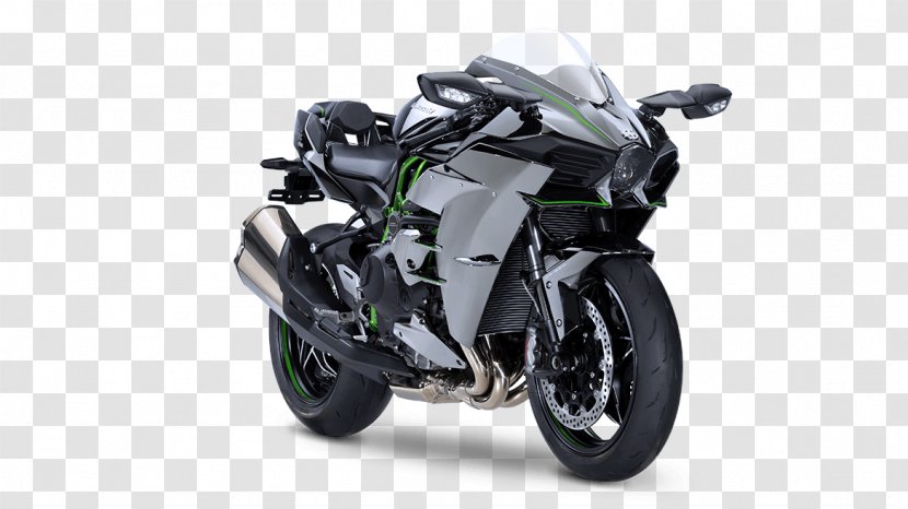 Car Wheel Motorcycle Kawasaki Ninja H2 Exhaust System - Vehicle Transparent PNG