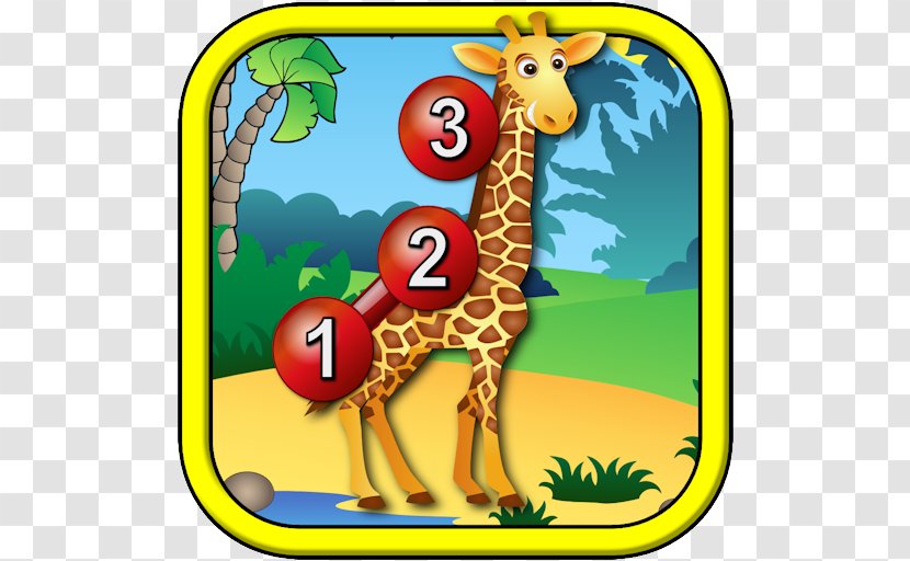Giraffe Kids Animal Connect The Dots Shape Game Jigsaw Puzzles - Organism Transparent PNG