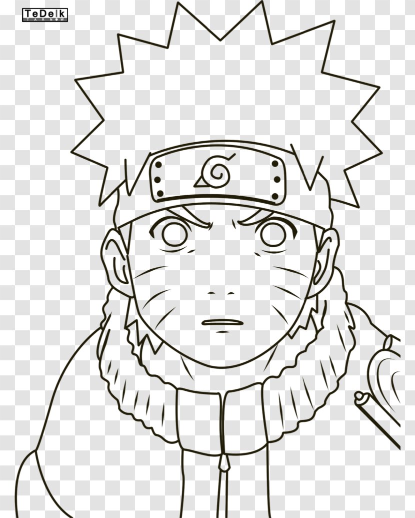 Line Art /m/02csf Drawing Cartoon Clip - Flower - Lineart Naruto Transparent PNG