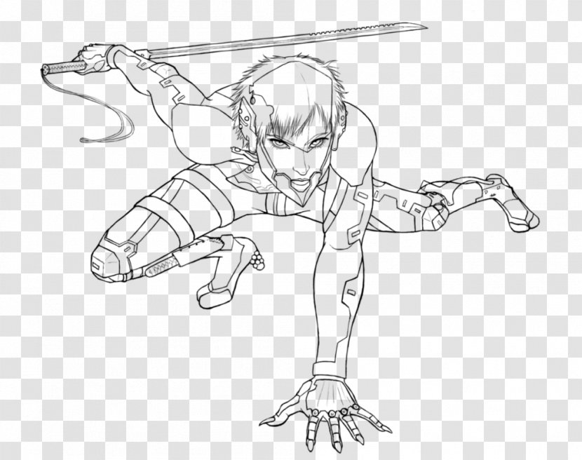 Metal Gear Solid 4: Guns Of The Patriots Raiden Rising: Revengeance Drawing Video Game - Arm - Quiet Transparent PNG