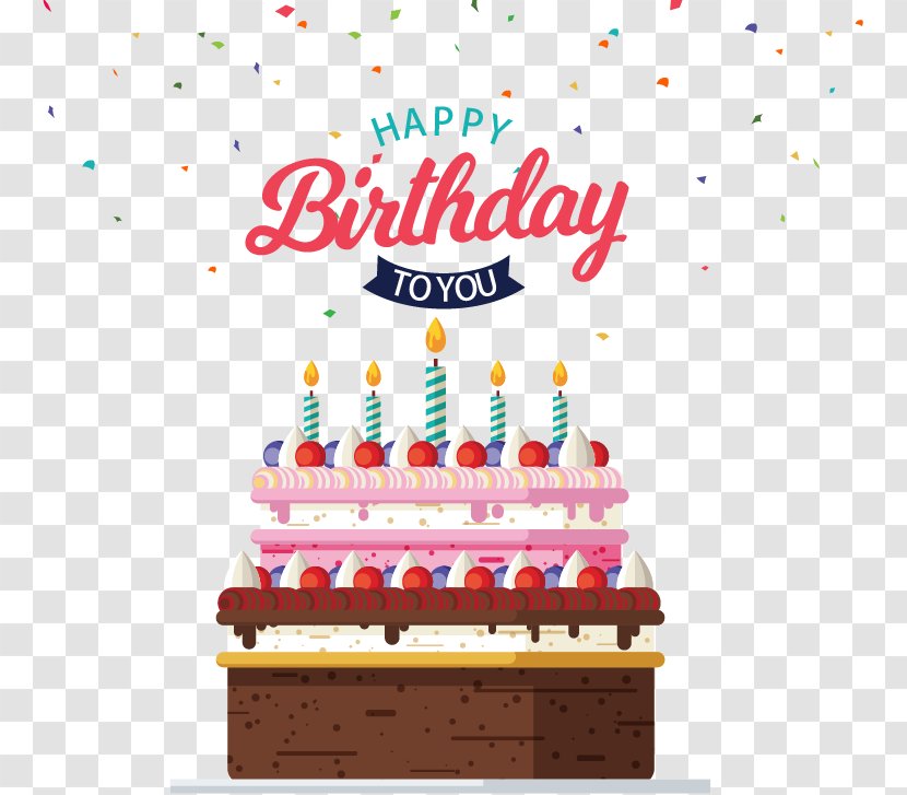 Cake Birthday Card - Torte Transparent PNG