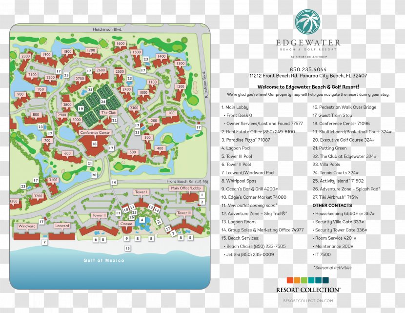 Edgewater Beach & Golf Resort Hotel Aruba - And Spa - Road Map Infography Aerial View Transparent PNG