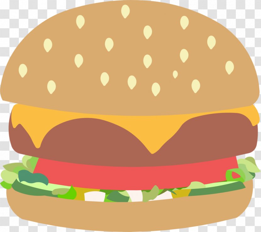 Hamburger Veggie Burger Junk Food Cheeseburger Fast - Burguer Transparent PNG