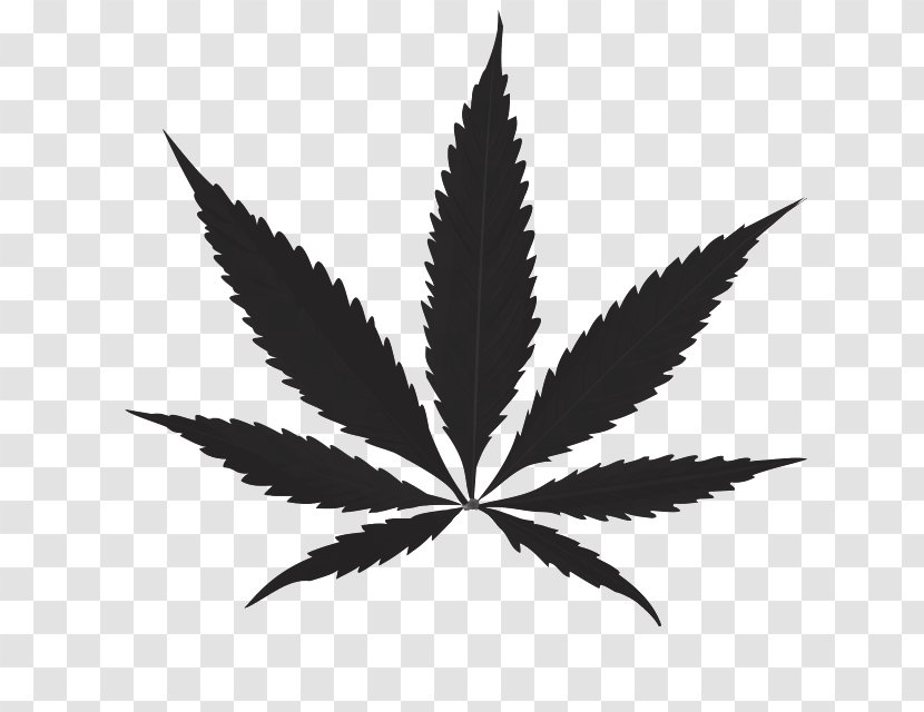 Cannabis Clip Art - Monochrome Photography Transparent PNG