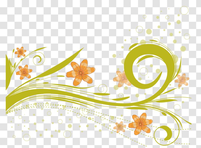 Flower - Pattern - Hand-painted Background Vector Transparent PNG