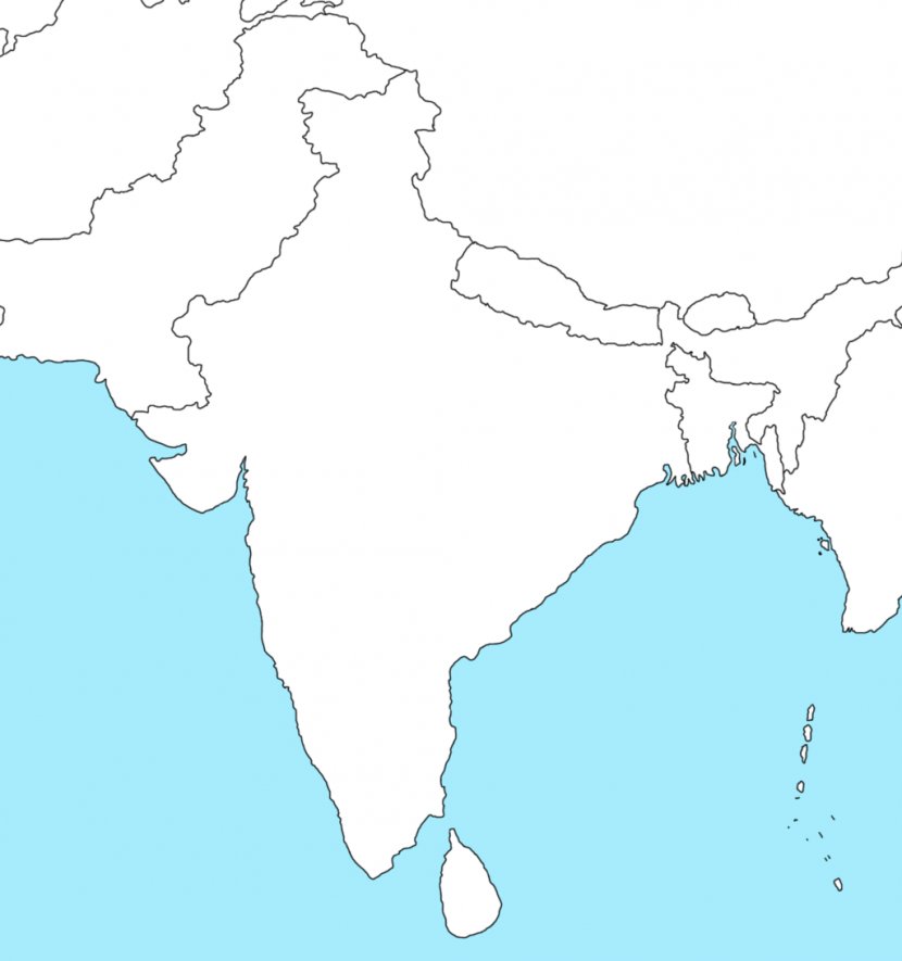 India Pakistan Globe Blank Map - World Transparent PNG