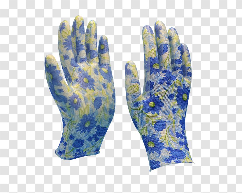 Cobalt Blue Safety Glove - Clear Nitrile Gloves Transparent PNG