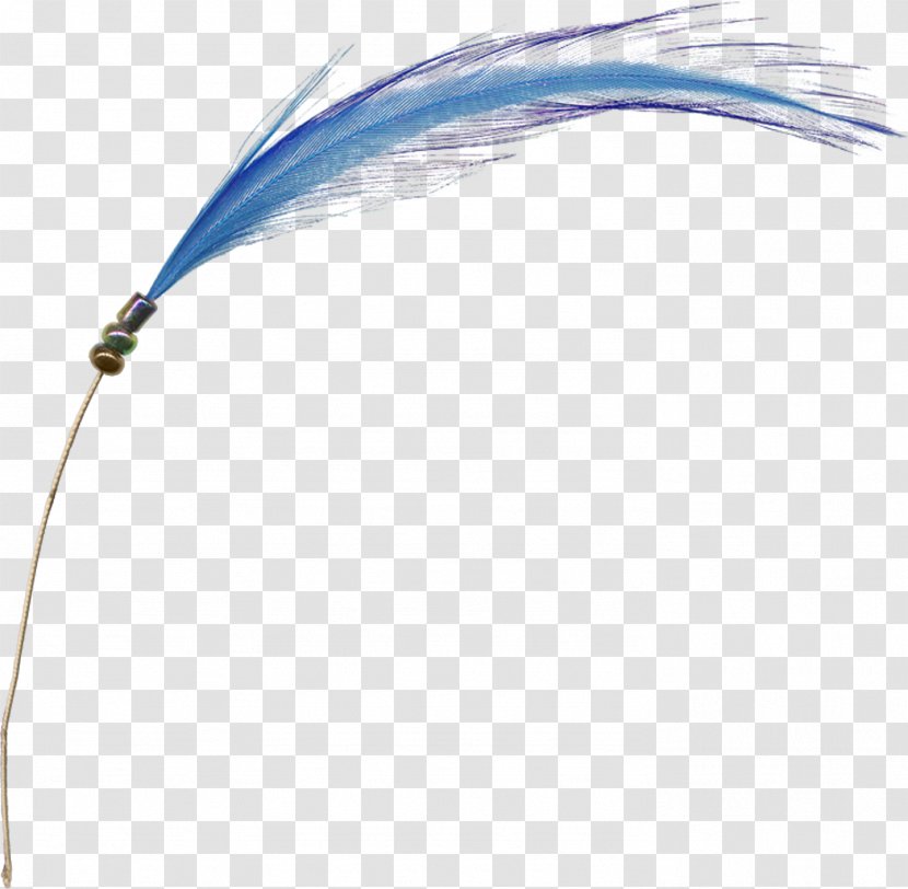 Blue Feather - Drawing Transparent PNG